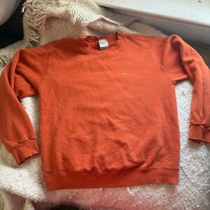 Nike Vintage Orange Crew Neck Sweater